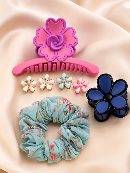 Floral Grace 4-in-1 Hair Accessory Set