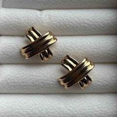 Criss Cross Stud Earrings