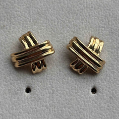Criss Cross Stud Earrings