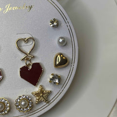 Heart and Stars Earring Set