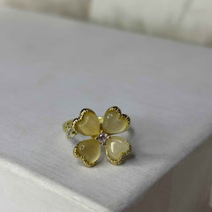 Ivory Blossom Spinner Ring