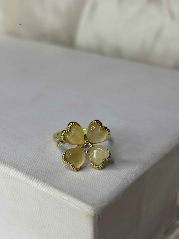 Ivory Blossom Spinner Ring