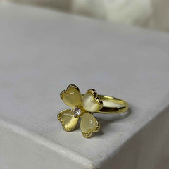 Ivory Blossom Spinner Ring