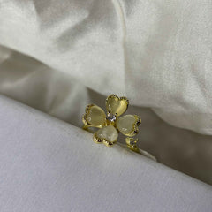 Ivory Blossom Spinner Ring