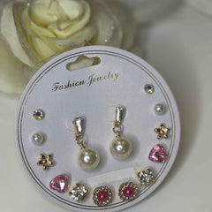 Pearl Glam Earring Set