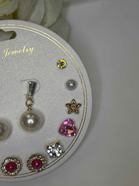 Pearl Glam Earring Set