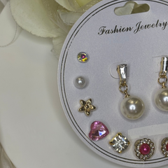 Pearl Glam Earring Set
