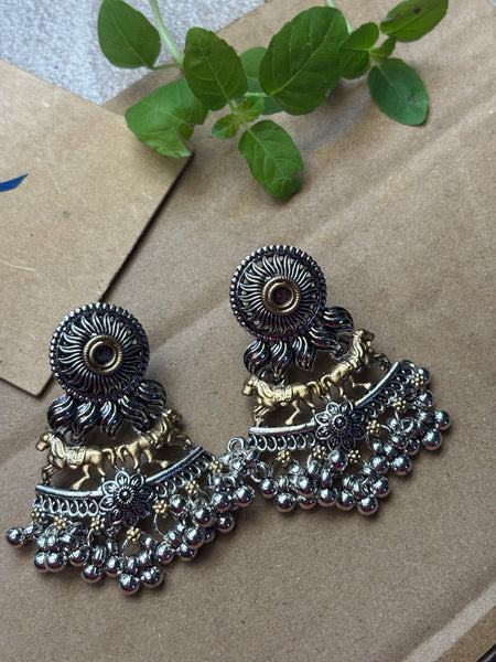 Ashva Ghungroo Jhumkas