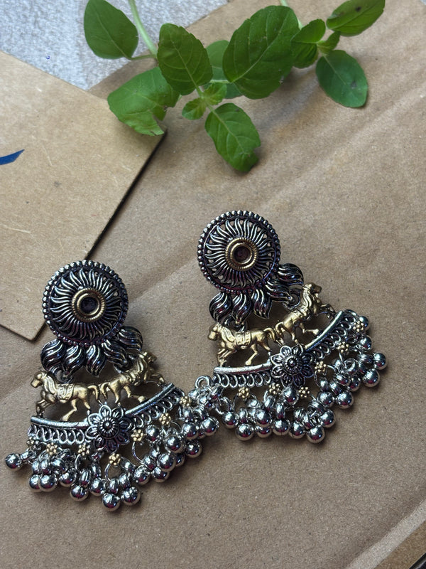 Ashva Ghungroo Jhumkas