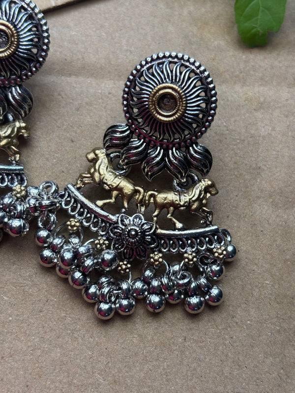Ashva Ghungroo Jhumkas