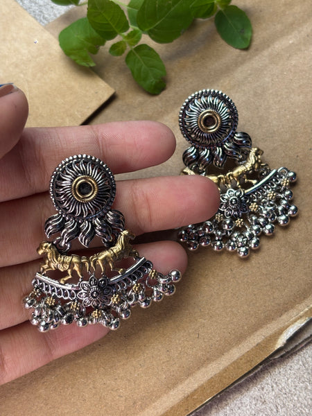 Ashva Ghungroo Jhumkas