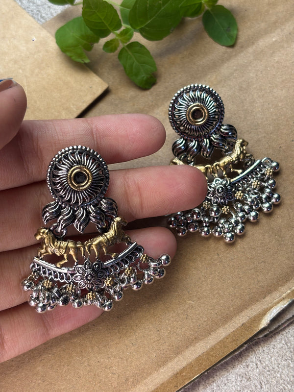 Ashva Ghungroo Jhumkas