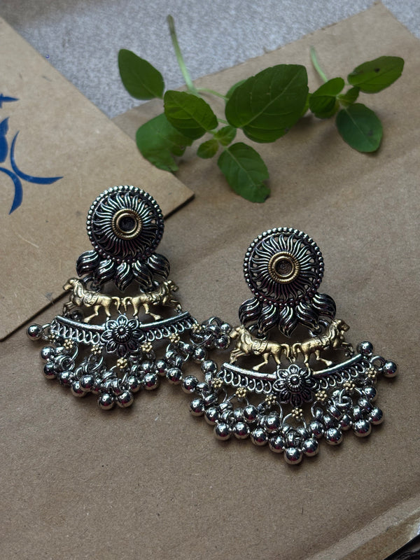 Ashva Ghungroo Jhumkas