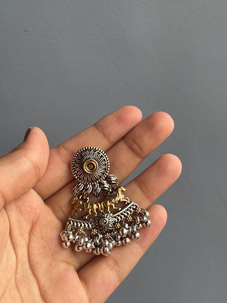 Ashva Ghungroo Jhumkas