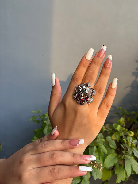 Aurora Peacock Ring