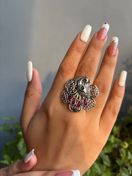 Aurora Peacock Ring