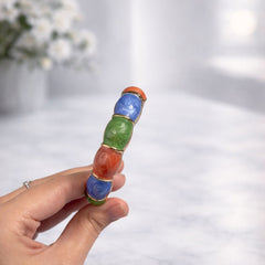 Aurora Pop Enamel Gold Bangle