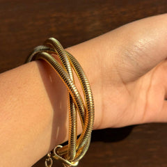Classic Gold Snake Chain Bracelet