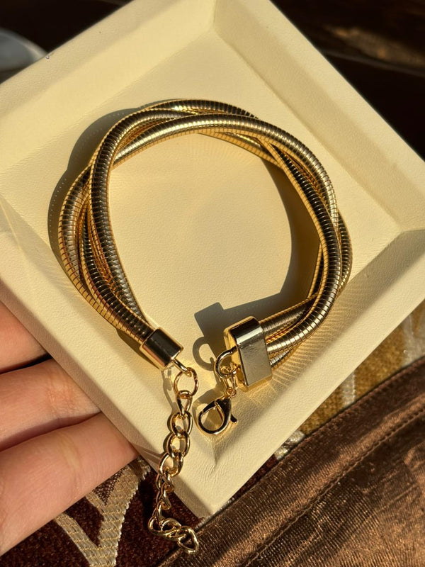 Classic Gold Snake Chain Bracelet