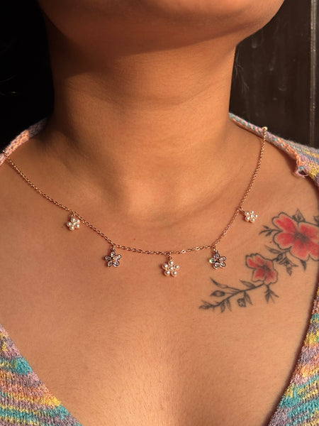 Flower Choker Set AD