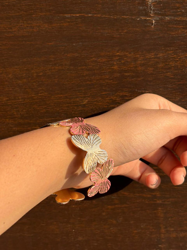 Golden Butterfly Statement Cuff Bracelet
