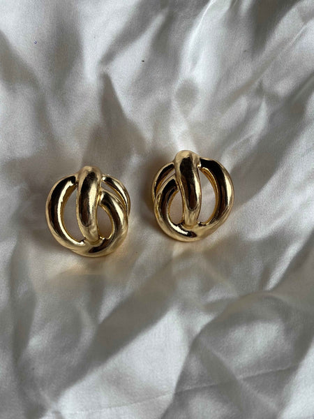 Golden Knot Elegance Earrings