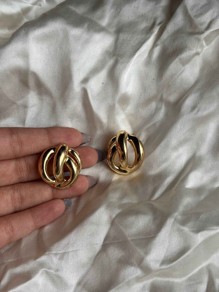 Golden Knot Elegance Earrings