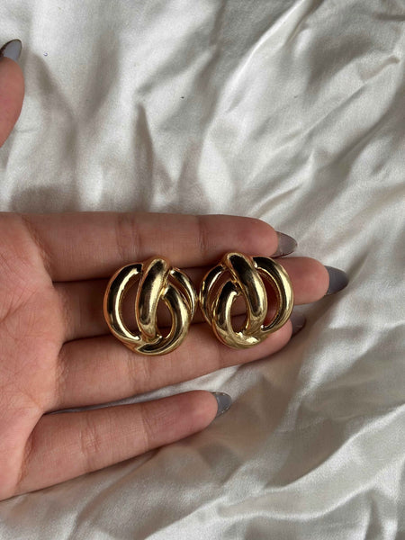 Golden Knot Elegance Earrings