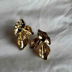 Golden Petal Cascade Earrings