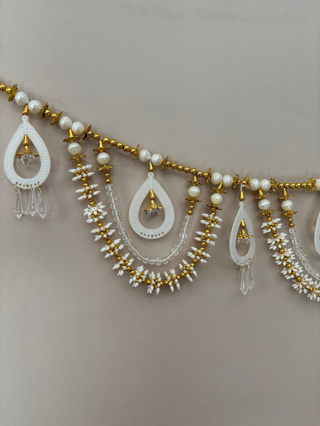 Pearl and Crystal Bandhanwar (Door Hanging)