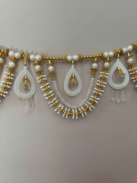 Pearl and Crystal Bandhanwar (Door Hanging)
