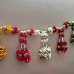 Floral Festive Bell Bandhanwar
