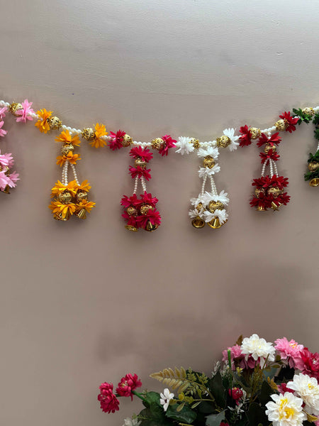 Floral Festive Bell Bandhanwar