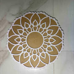 Rangoli Stencil with Colors + 4 Free Diya
