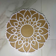 Rangoli Stencil with Colors + 4 Free Diya
