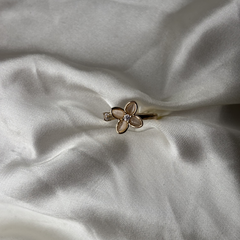 Petite Bloom Rose Gold Spinner Ring