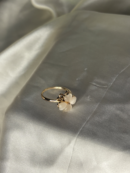 Luxe Petal Rose Gold Spinner Ring