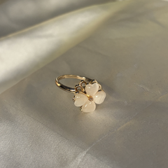 Luxe Petal Rose Gold Spinner Ring
