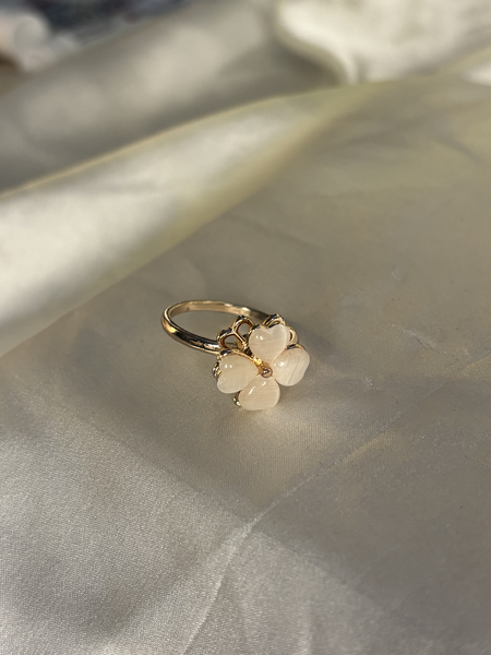 Luxe Petal Rose Gold Spinner Ring