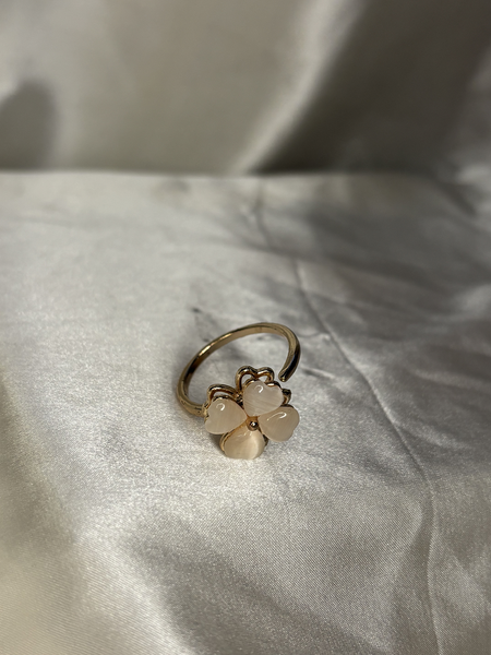 Luxe Petal Rose Gold Spinner Ring