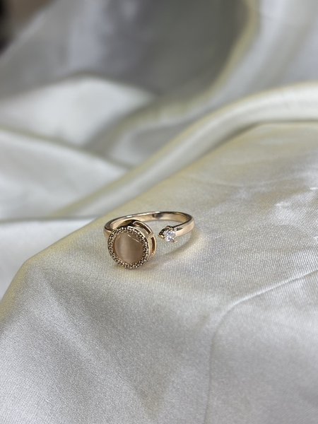 Orbit Rose Gold Spinner Ring