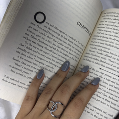Interlace Loop Silver Steel Statement Ring