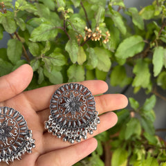 Mandala Ghungroo Studs