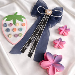 Pastel Bloom Hair Accessories Combo Set