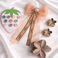 Pastel Bloom Hair Accessories Combo Set