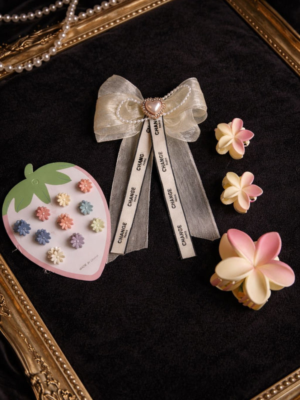 Pastel Bloom Hair Accessories Combo Set