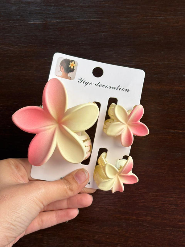 Pastel Bloom Hair Accessories Combo Set