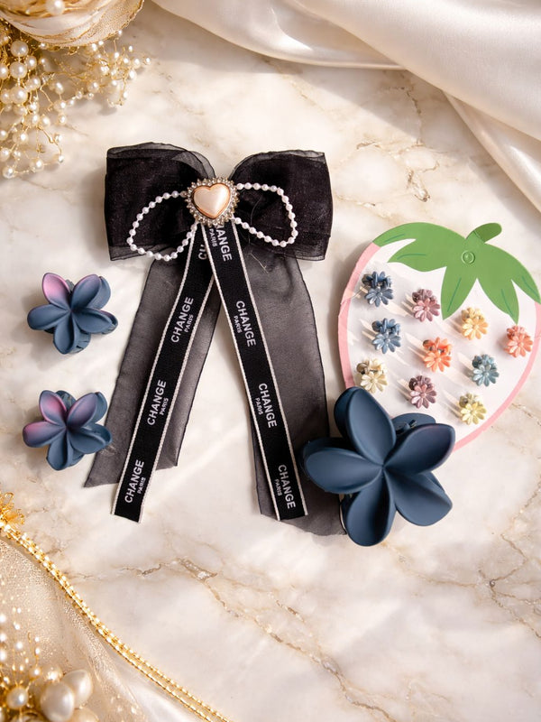 Pastel Bloom Hair Accessories Combo Set