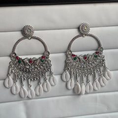 Pearl Aura Chandbali Earrings