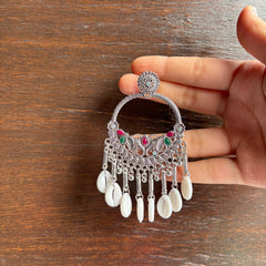 Pearl Aura Chandbali Earrings